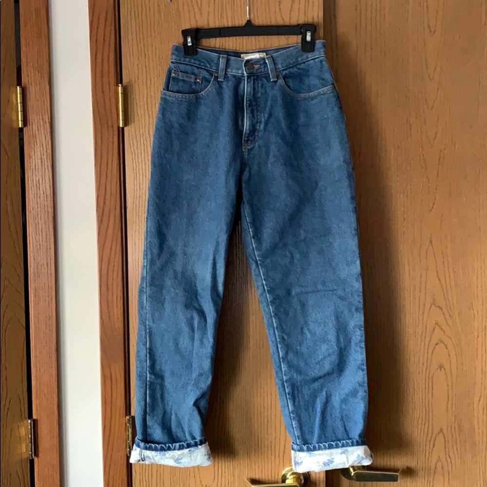 L.L. Bean High-Waisted Flannel Lined Jeans